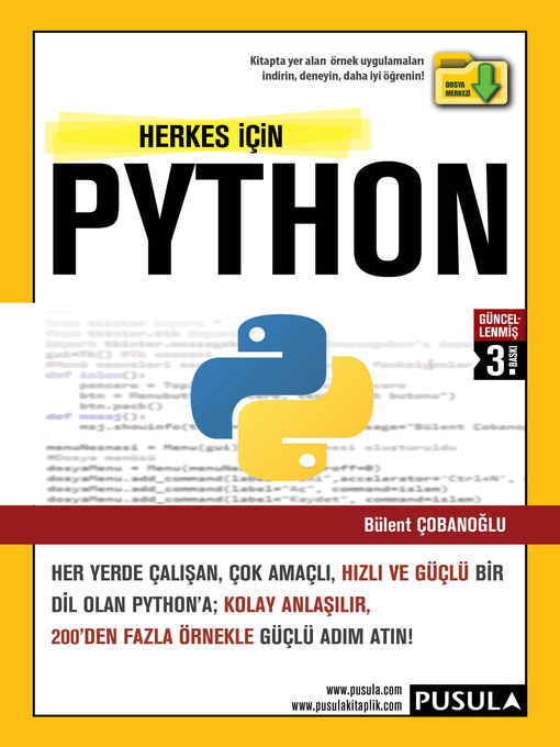 Title details for Herkes için Python by Bülent Çobanoğlu - Available